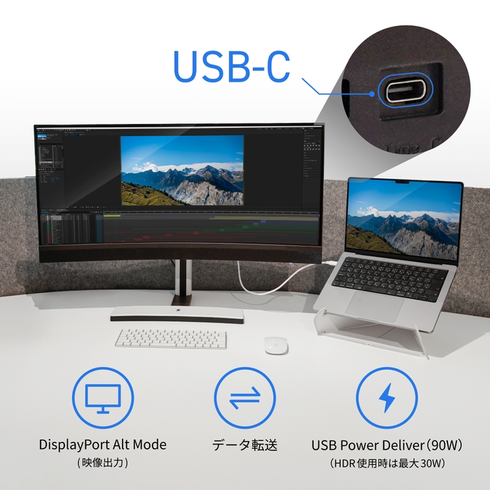 USB-C接続機能説明