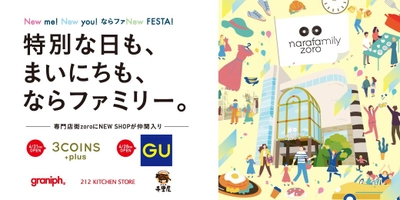 ならファミリー、段階リニューアルが完了！ 「特別な日も、まいにちも」365日を支えるならファミリーへ ～ならファミリーに『ジーユー』、 『3COINS +plus』がオープン！～