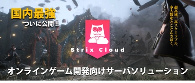 国内最強ゲームサーバソリューション「Strix Cloud」一般公開　 -オンラインゲームに必要な機能を搭載できるSaaS型サービス-