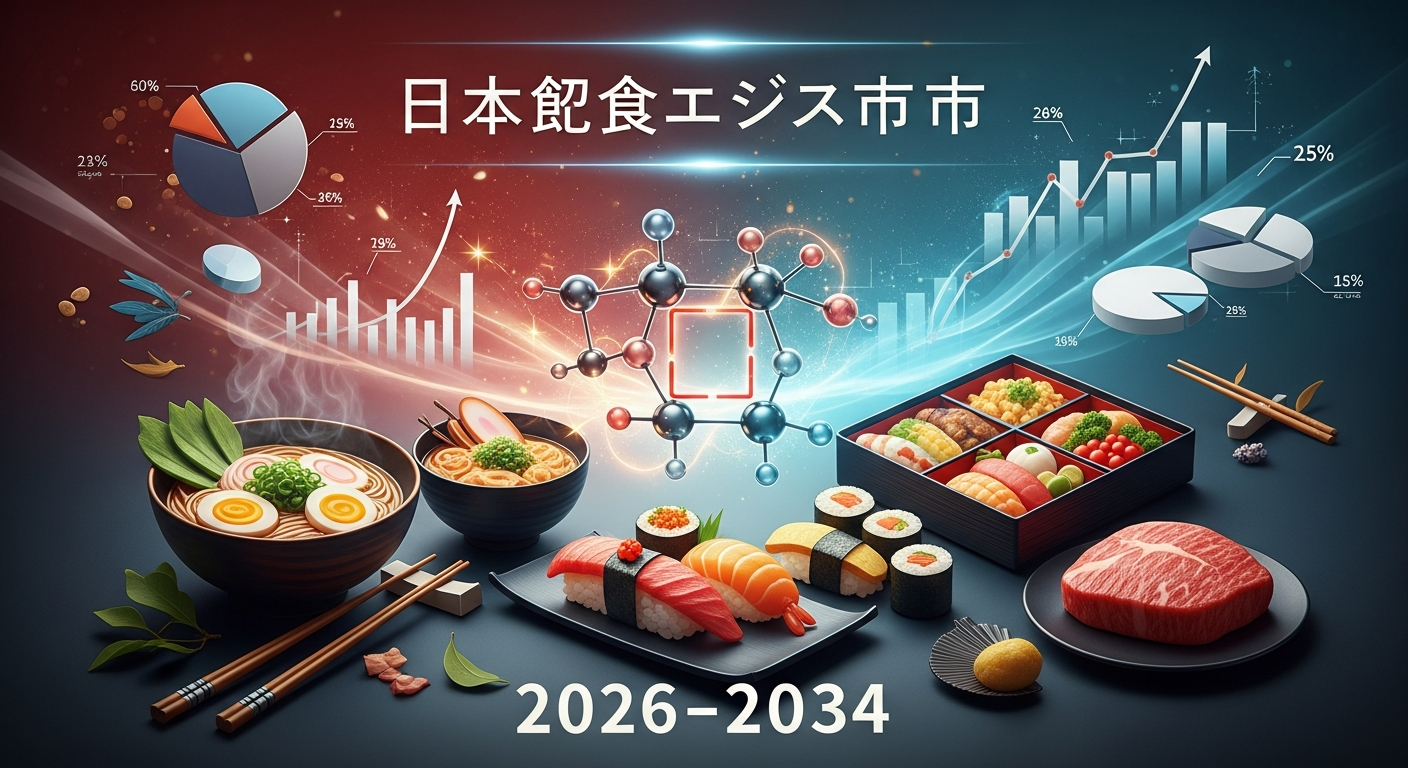 日本の食品酵素市場は2034年までに2億2680万米ドルに達すると予測される | 年平均成長率（CAGR）は3.97%