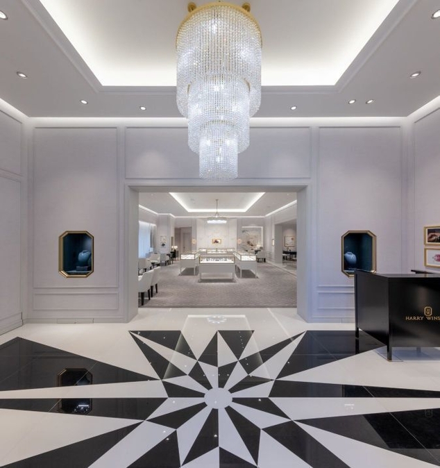 ハリー・ウィンストン銀座店1階エントランス