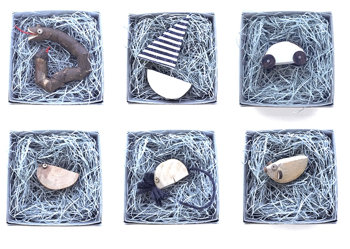 box:へび、ヨット、くるま、とり、ねずみ、ふぐ
