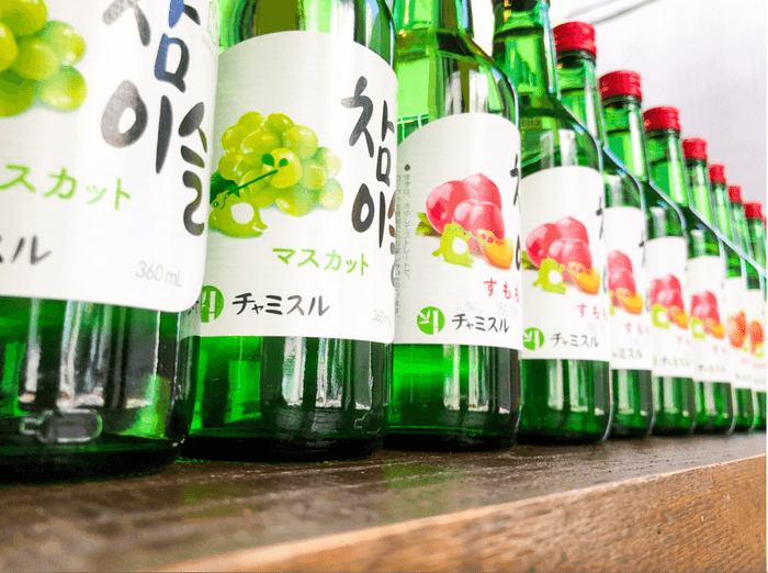 韓国焼酎チャスミルも取り揃えています