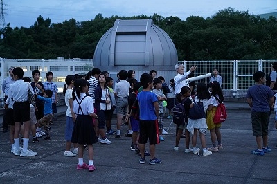 昨年のトワイライト天体観測会の風景