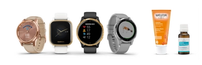Garmin　VENU/vivoシリーズを購入とアンケート回答すると 抽選で300名様に「WELEDA」の 限定リラクシングセットをプレゼント