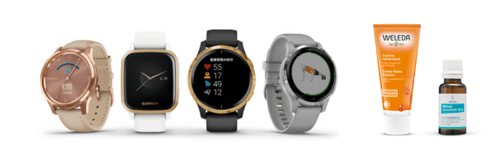 Garminウォッチ(vivomove/VENU SQ/VENU/vivoactive 4シリーズ)とGarmin×WELEDA 限定リラクシングセット