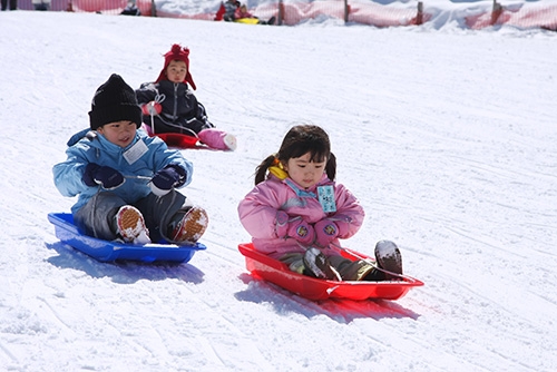 お子様も楽しい！そりゲレンデ「ちびっこ愛ランド」