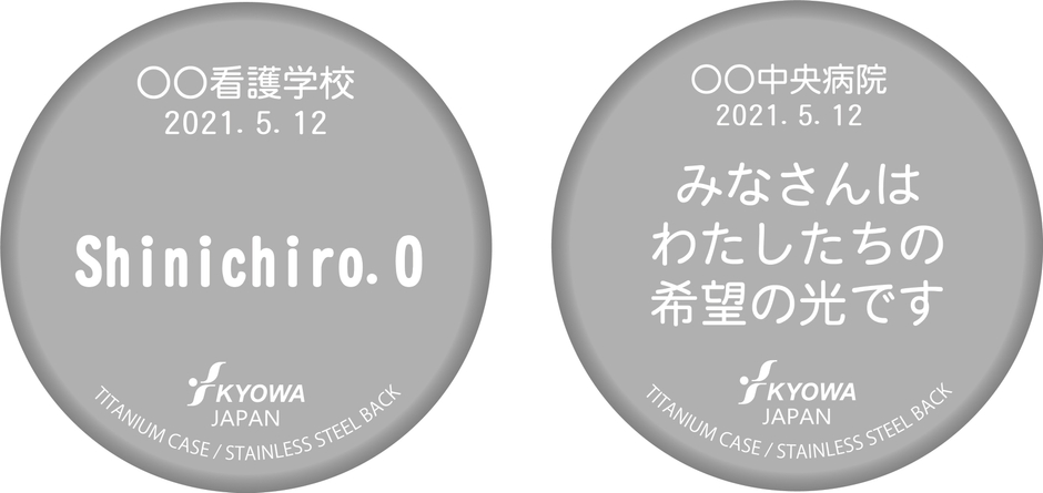 メッセージの例