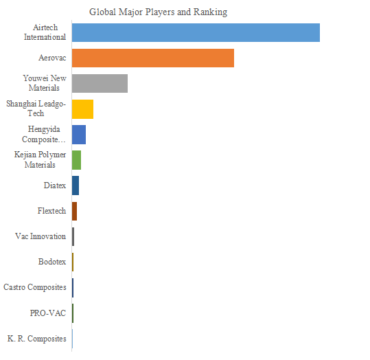 図. 世界の真空バッグフィルム市場におけるトップ13企業のランキングと市場シェア(2024年の調査データに基づく;最新のデータは、当社の最新調査データに基づいている)