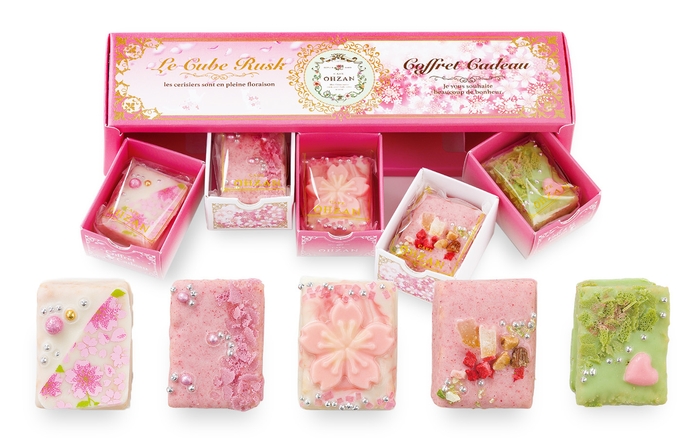 キューブラスク5個入 セゾンデフルール／Le Cube Rusk Saisons des Fleurs