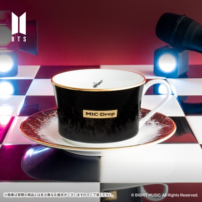 Noritake Cup&Saucer set BTS Music Theme MIC Drop ver.