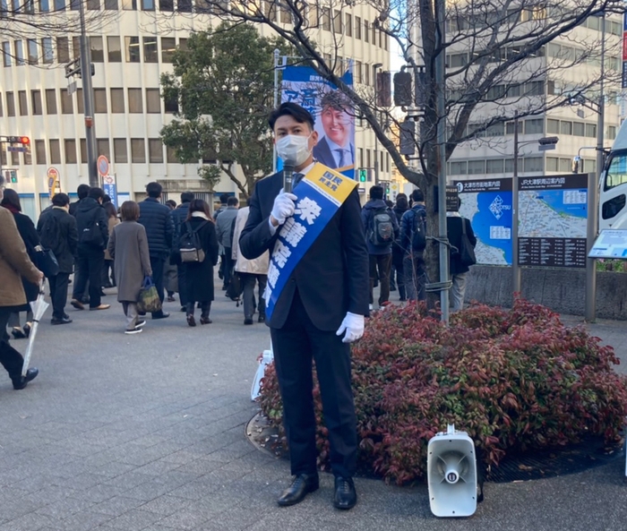 斎藤勇士アレックス氏(街頭演説)