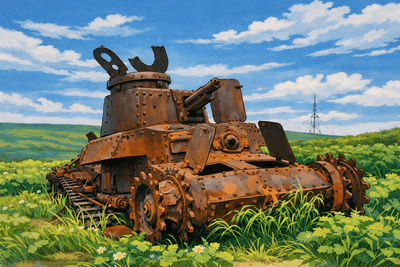 占守島の戦車