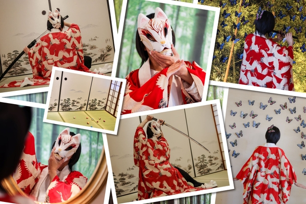 和風エリアは刀のお持込も可能(110cmまで)