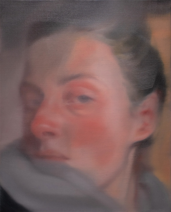 コーネーリア・トムセン「Anna c02」(2021)/25.5×20.5cm/Oil on canvas