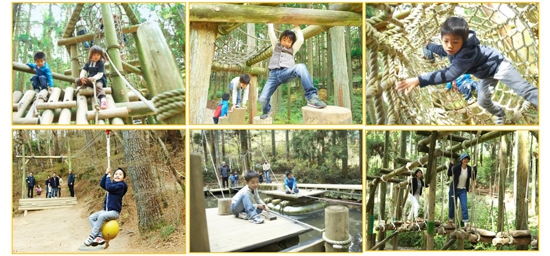 六甲山フィールド・アスレチック 場内の様子