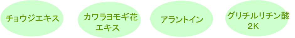 抗菌、抗炎症、抗アレルギー作用成分を配合