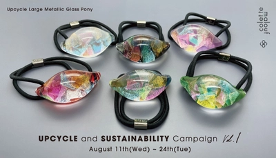 アップサイクル＆サステナビリティー　キャンペーン Vol.1　 Upcycle Large Metallic Glass Pony　 2021年8月11日発売