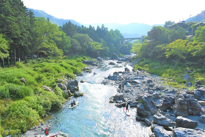 多摩川の清流