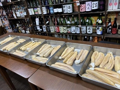 からすみ製造中