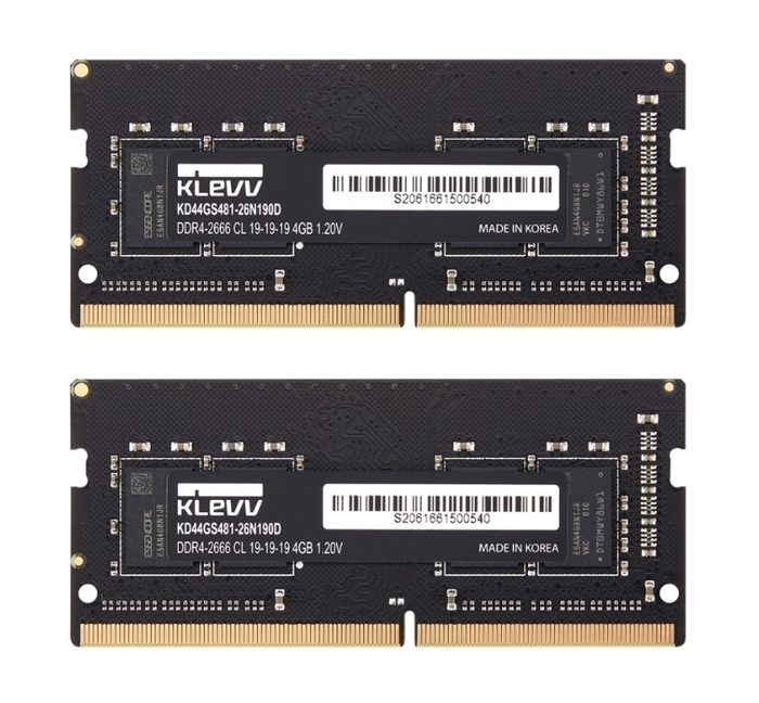 KLEVV DDR4 SO-DIMM Dual Retail パッケージ_8GB(4GB×2)