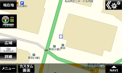 地図の拡大縮小