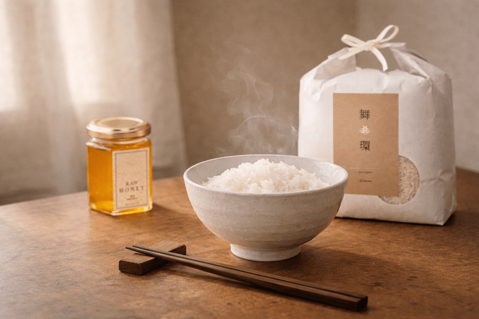 ミツバチ米「舞環」+はちみつ