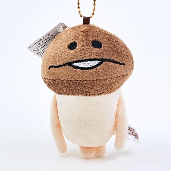 なめこ栽培キットの個性的なぬいぐるみマスコット