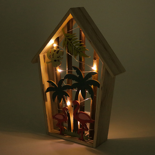 「Wood ライトボックス Flamingo」ライトアップイメージ