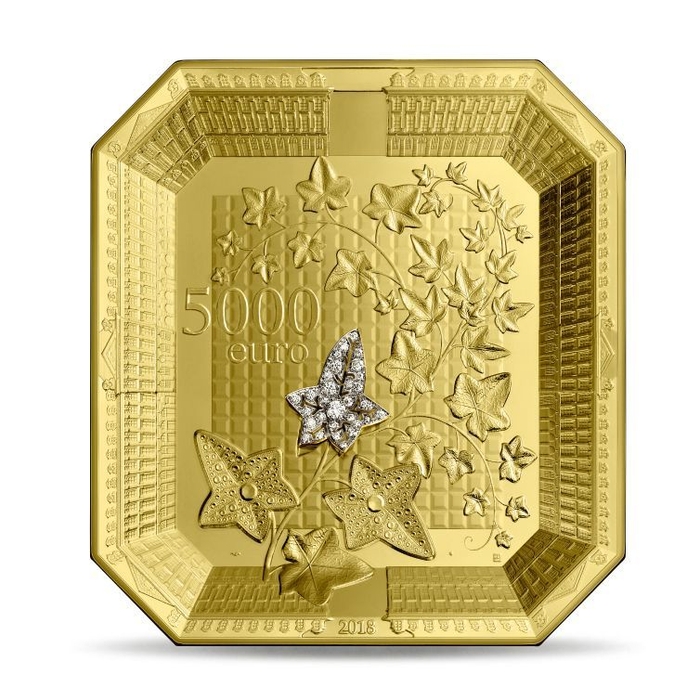 5000ユーロ金貨 1キロ 表面