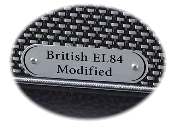 “British EL84 Modified”バッジ