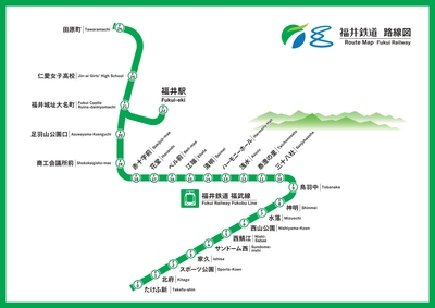 福井鉄道　路線図