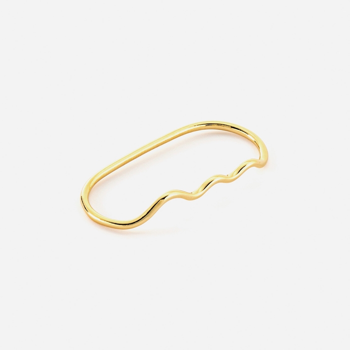 NUWL GLOSS WAVE 2FINGER RING 2