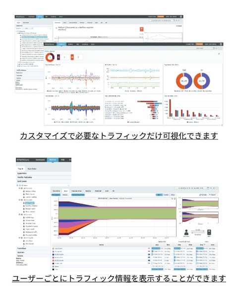 【NetVizura NFA】トラフィックグラフ