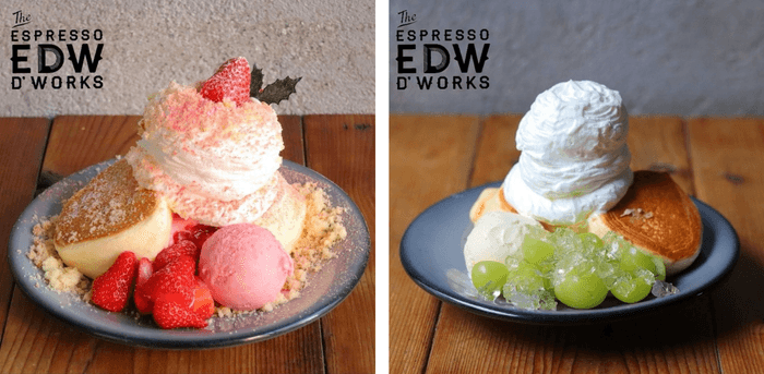 さまざまなパンケーキメニューをご用意