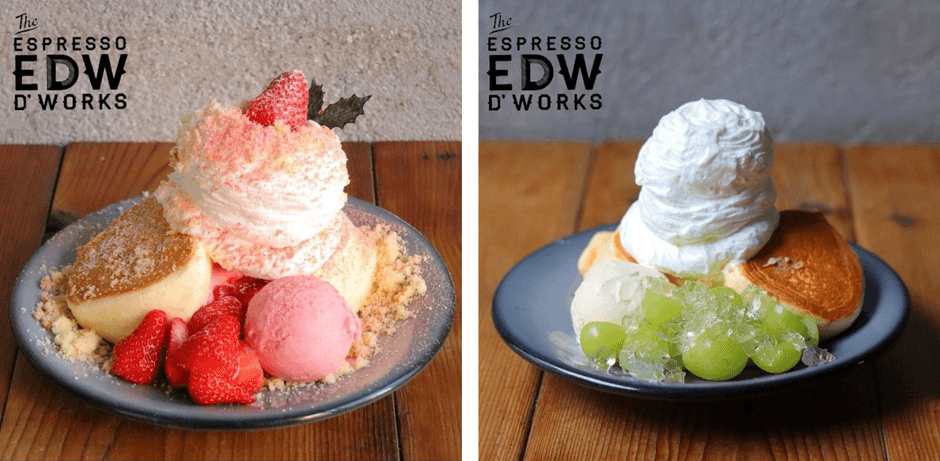 さまざまなパンケーキメニューをご用意