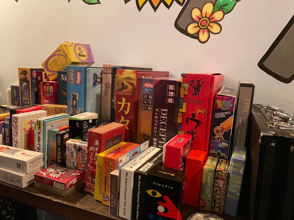 ボードゲームは60種類以上