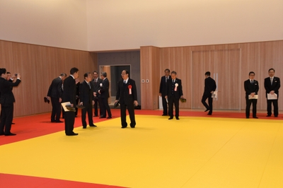 柔道場内