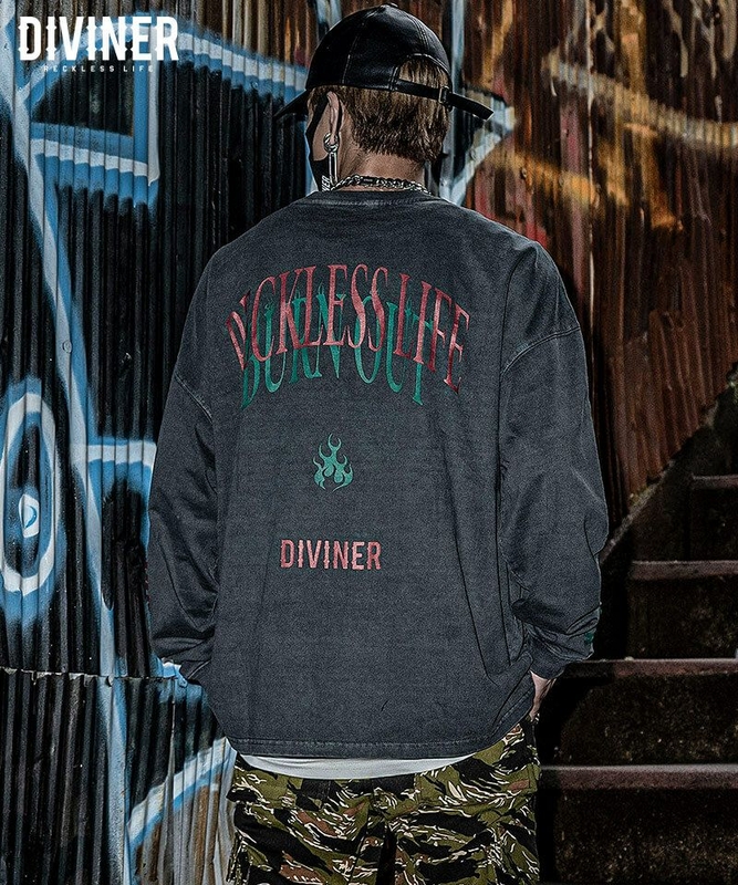 Burn Out L/TEE (ブラック)