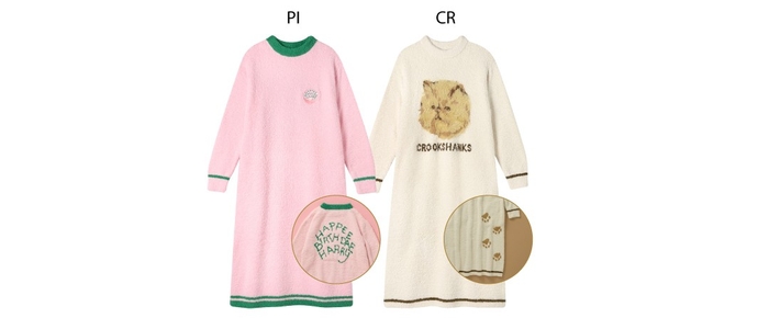 品番:LP7708 サイズ:M-L カラー:PI/CR 価格:¥9,900(税込)