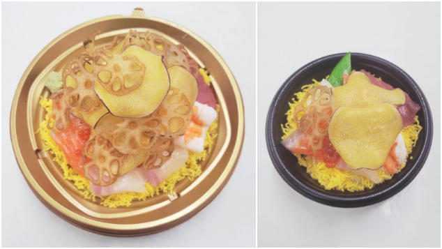 ひな彩り円満ちらし(左)通常サイズ(右)ミニサイズ