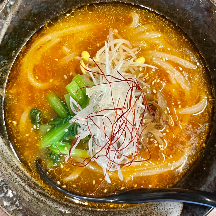 ここだけのユッケジャン麺です