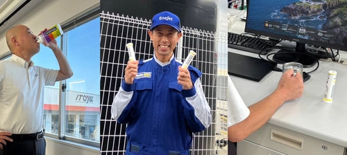 酷暑からガソリンスタンドで働くスタッフを守る！従業員向けの福利厚生・安全対策の一環として7月から「Precision Fuel & Hydration」が導入されました。