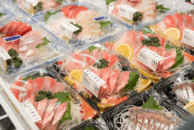 刺身がBBQでも食べられる