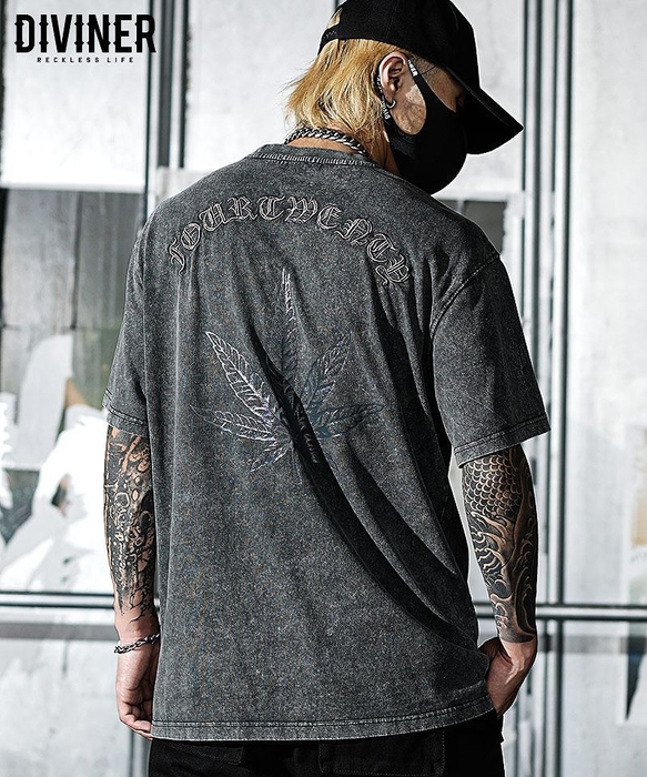 【420 WEED】Weed Illusion TEE(ブラック)