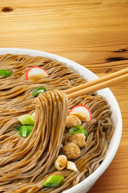 冷しぶっかけ鴨だしそば 調理イメージ