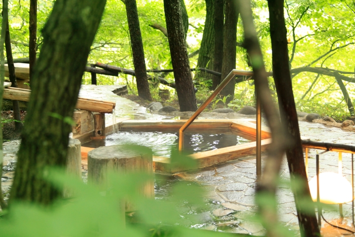 温泉山荘だいこんの花「通り雨」