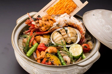 天然生ウニ出汁の釜炊きご飯『大海原』が、 7月から期間限定で登場！ 今までにないウニ料理との出会いがここに！
