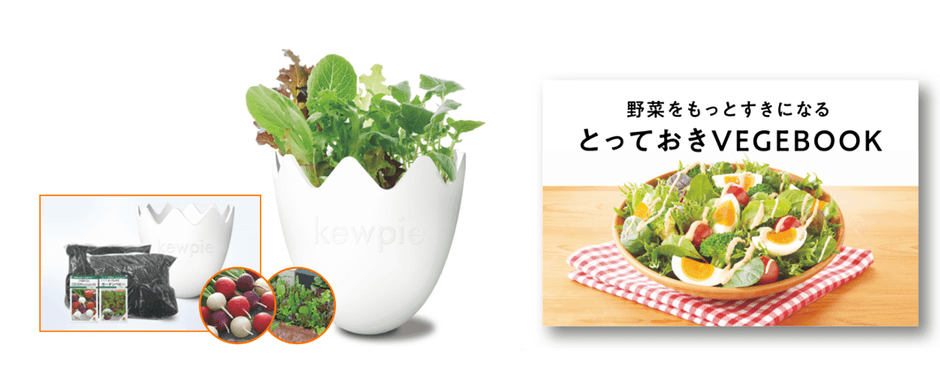 「収穫体験キット&オリジナルレシピブック」イメージ