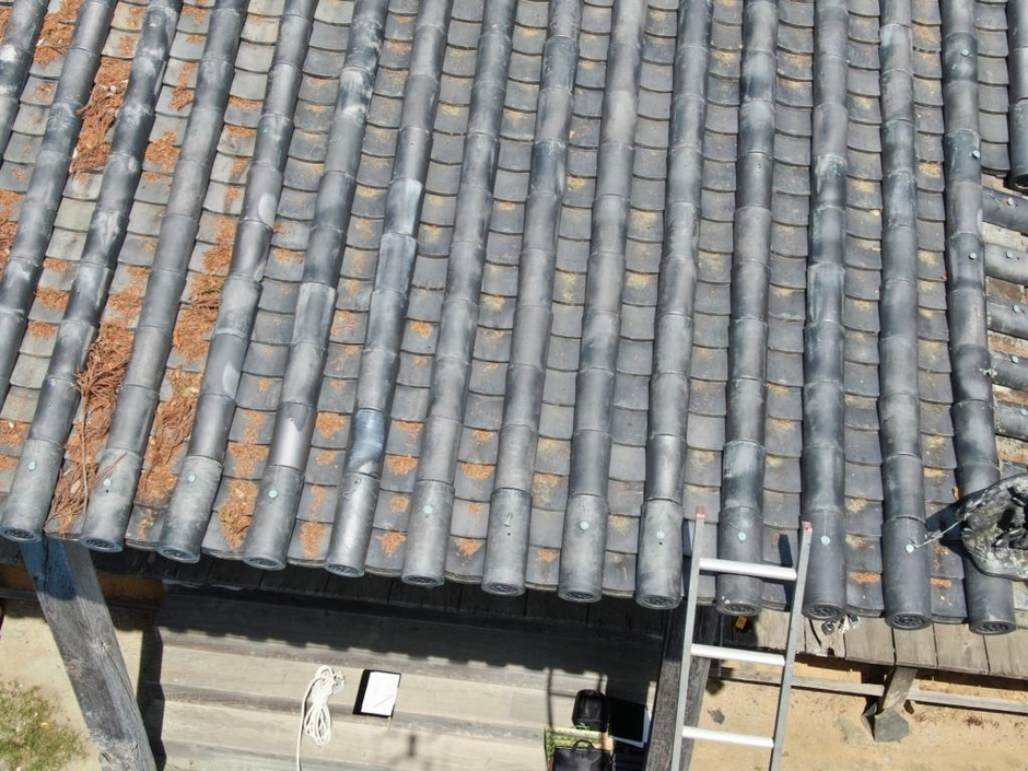 重厚感ある本葺き瓦です